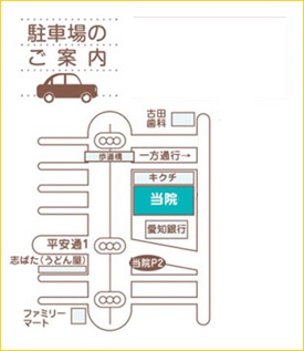 当院P1の駐車場について